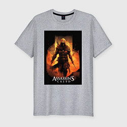 Футболка slim-fit Assassins creed песочная буря, цвет: меланж