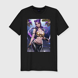 Футболка slim-fit Akali Kda League Of Legends, цвет: черный