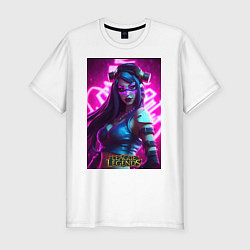 Футболка slim-fit League Of Legends Akali Kda, цвет: белый