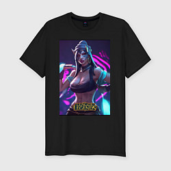 Футболка slim-fit League of Legends Akali Kda, цвет: черный