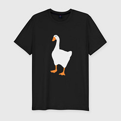 Футболка slim-fit Untitled goose game honk, цвет: черный