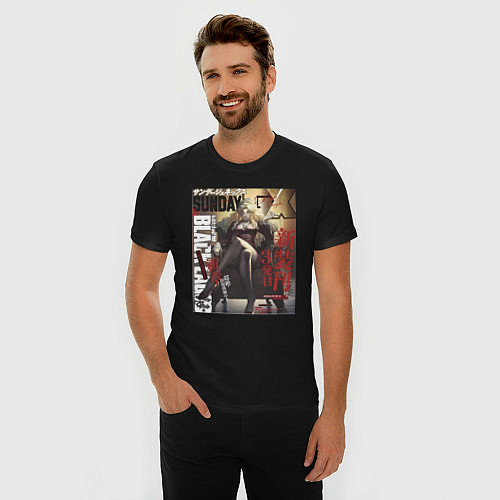 Мужская slim-футболка Пираты Чёрной лагуны Балалайка / Черный – фото 3