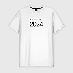 Футболка slim-fit Summer 2024, цвет: белый