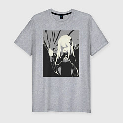 Футболка slim-fit ReZero Ехидна, цвет: меланж