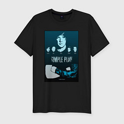 Футболка slim-fit Simple plan - все, цвет: черный