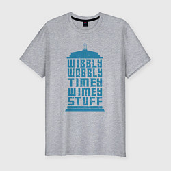 Футболка slim-fit Timey wimey stuff, цвет: меланж