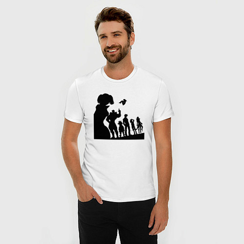 Мужская slim-футболка Команда Семь смертных грехов / Белый – фото 3