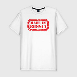 Мужская slim-футболка Из России - made in Russia