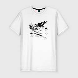 Футболка slim-fit Велоосень, цвет: белый