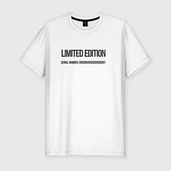 Футболка slim-fit Limited edition, цвет: белый