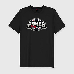 Футболка slim-fit Poker game, цвет: черный