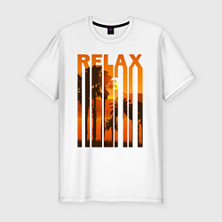Футболка slim-fit Relax summer, цвет: белый