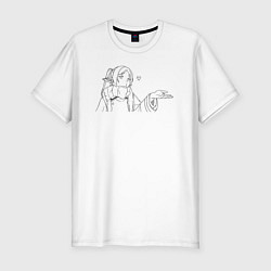 Футболка slim-fit Фрирен волшебница, цвет: белый