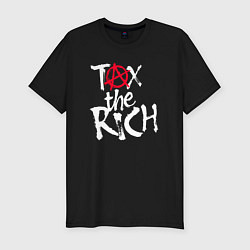 Футболка slim-fit Tax the rich, цвет: черный