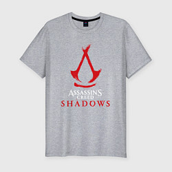 Футболка slim-fit Assassins creed shadows logo, цвет: меланж
