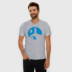 Футболка slim-fit Tardis love, цвет: меланж — фото 2