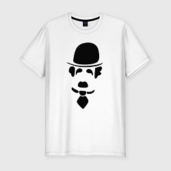 Футболка slim-fit Чаплин лого, цвет: белый