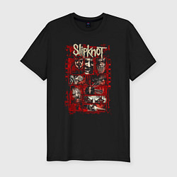 Футболка slim-fit Slipknot rock band, цвет: черный