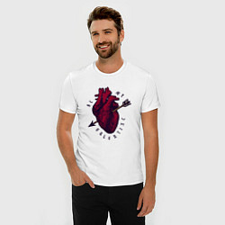 Футболка slim-fit Be my valentine, цвет: белый — фото 2