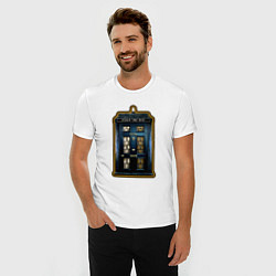Футболка slim-fit Tardis Sherlock, цвет: белый — фото 2