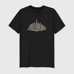 Футболка slim-fit Dubai city, цвет: черный