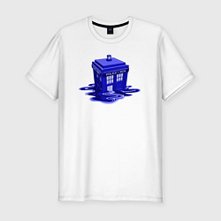 Футболка slim-fit Tardis ink, цвет: белый