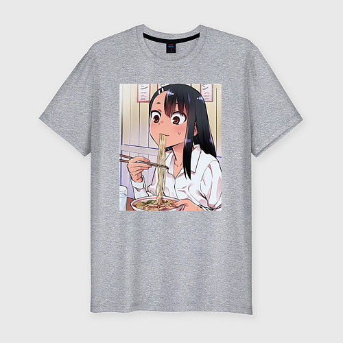 Мужская slim-футболка Не издевайся, Нагаторо Хаясэ / Меланж – фото 1