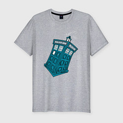 Футболка slim-fit Adventure tardis, цвет: меланж