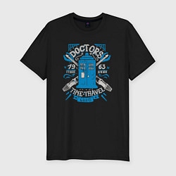 Футболка slim-fit Time travel club, цвет: черный