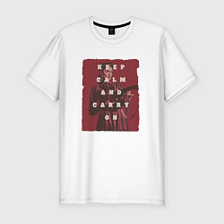 Футболка slim-fit Министерство неджентльменских дел - Марджори Стюар, цвет: белый