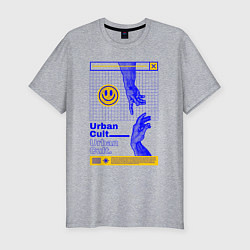 Футболка slim-fit Сотворение Адама urban cult, цвет: меланж
