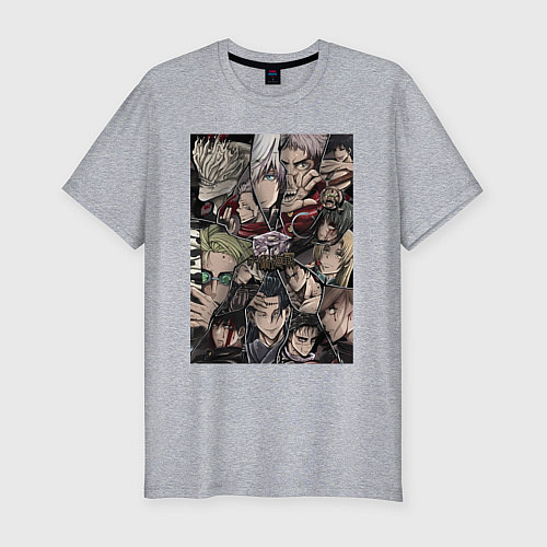 Мужская slim-футболка Магическая битва Аой Тодо / Меланж – фото 1