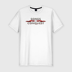 Футболка slim-fit Songs of conquest logo, цвет: белый