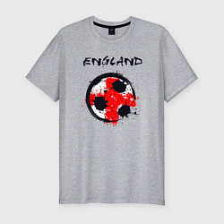 Футболка slim-fit Football England, цвет: меланж