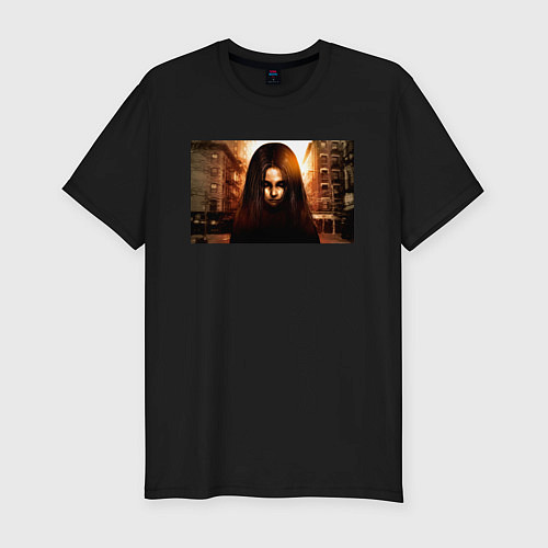 Мужская slim-футболка Альма Вейд Fear 2 / Черный – фото 1