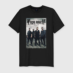 Футболка slim-fit Papa Roach all, цвет: черный