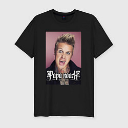 Футболка slim-fit Papa Roach - Jacoby Shaddix, цвет: черный