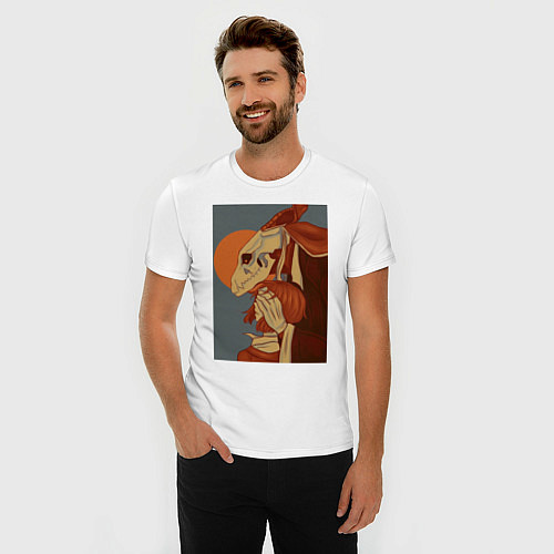 Мужская slim-футболка Невеста чародея Элиас Эйнсворт Могущественный чаро / Белый – фото 3