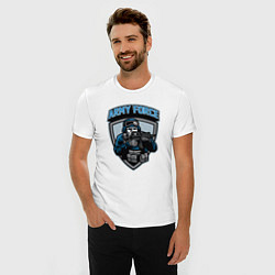 Футболка slim-fit Army force, цвет: белый — фото 2