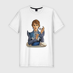 Футболка slim-fit Кассандра - RimWorld, цвет: белый