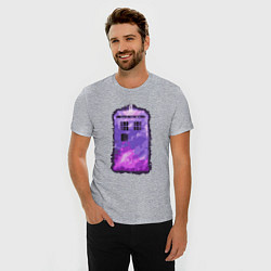 Футболка slim-fit Violet tardis, цвет: меланж — фото 2