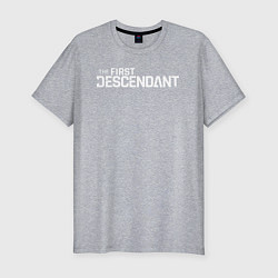 Футболка slim-fit The first descendant logo, цвет: меланж