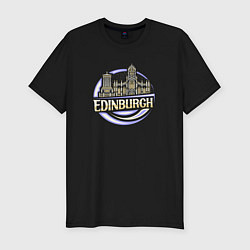 Футболка slim-fit Эдинбург, цвет: черный