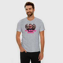 Футболка slim-fit Michael Scott its Breatney B*tch - the office, цвет: меланж — фото 2