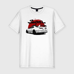 Футболка slim-fit Автомобиль Toyota Supra, цвет: белый