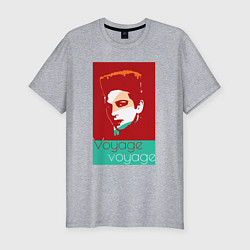 Футболка slim-fit Voyage voyage, цвет: меланж