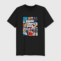 Футболка slim-fit Vice City, цвет: черный