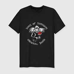 Футболка slim-fit Тетрадь смерти Рюк Death, цвет: черный