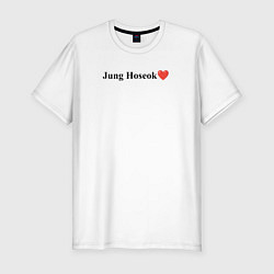 Футболка slim-fit BTS Jung Ho-seok, цвет: белый