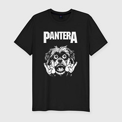 Футболка slim-fit Pantera rock dog, цвет: черный